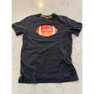 Xersion Boys XL Quick-Dry T-Shirt Dark Gray Football Graphic Tee 18-20